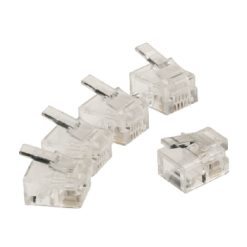 Connettore modulare RJ11 per telefonia e centralini PABX - confezione 10pcs