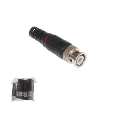 Connettore BNC maschio a crimpare RG59 CCTV 10pz