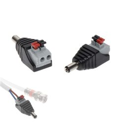 Connettore alimentazione DC maschio rapido - Confezione 10pz