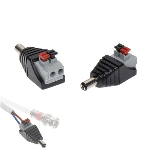 10 Connettori DC 4.0x1.7 Mm Per CCTV, Con Cavo Da 30 Cm, Nuovo E Pronto