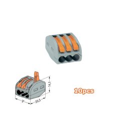 Morsetto di collegamento Serie 222 - 3 Poli 10pz CAGE CLAMP