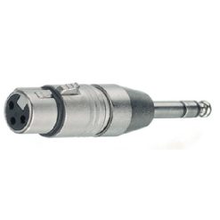 Connettore XLR maschio/jack femmina stereo 6.3 mm