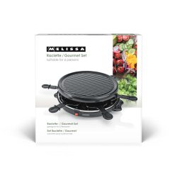 Raclette Grill - piastra 6 Persone | Spatola | Rivestimento antiaderente