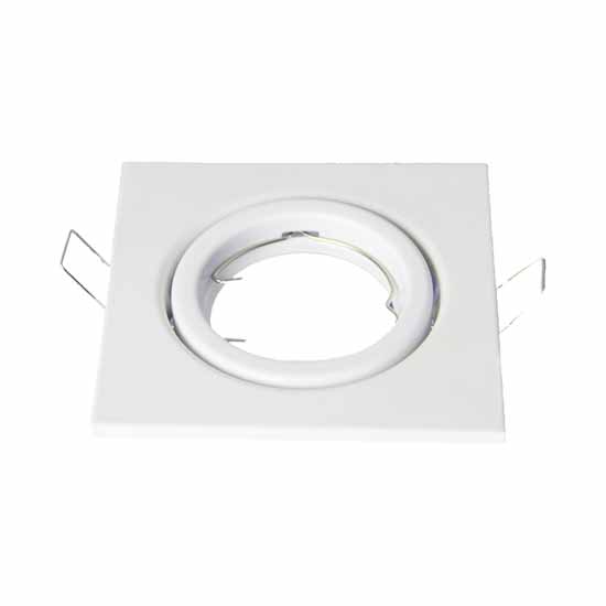 Faretto incasso portafaretto cromato rotondo foro 70mm moderno orientabile GU10