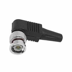 Connettore bnc angolato ad avvitare curvo 90° cctv
