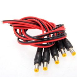 Spina femmina alimentazione cavetto DC 5.5mm / 2.1mm da 21cm - 10 pezzi