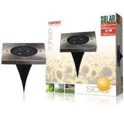 Luce da Terra solare 2 LED Rettangolari/Quadrati