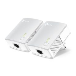 Adattatori Powerline 600 Mbps - 1 Porta Ethernet, Plug & Play, Kit con Due Adattatori