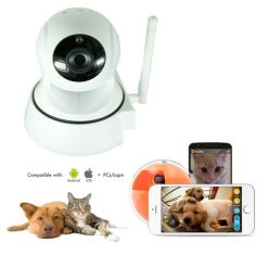 Telecamera IP WIFI visione animali - comunicazione vocale - ruotabile - visione da APP e PC