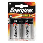 Batterie Alcaline D 1.5 V Max Blister da 2