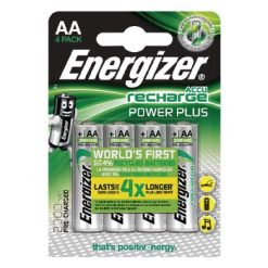 Batterie pile ricaricabili NiMH AA 1.2 V Power Plus 2000 mAh - Blister 4 pezzi
