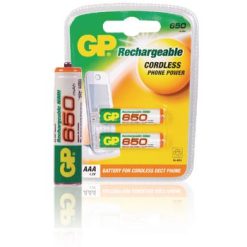 Batterie pile ricaricabili NiMH Batteria AAA 1.2 V 650 mAh - Blister 2 pezzi