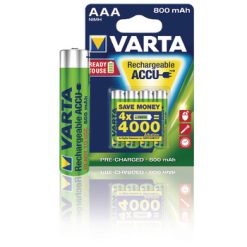 Batterie pile ricaricabili NiMH Batteria AAA 1.2 V 800 mAh - Blister 4 pezzi