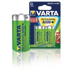 Batteria pila ricaricabile NiMH C 1.2 V 3000 mAh - Blister 2 pezzi