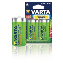 Batterie pile ricaricabili NiMH D 1.2 V 3000 mAh - Blister 2 pezzi