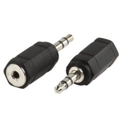 Adattatore Audio Stereo Maschio da 3.5 mm - Femmina da 2.5 mm Nero
