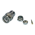Connettore BNC 5.0 mm Maschio Metallo Argento