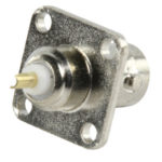 Connettore BNC Femmina Metallo Argento - da pannello