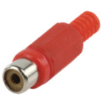 Connettore RCA femmina PVC Rosso