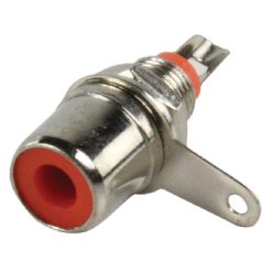 Connettore RCA Maschio Metallo Argento/Rosso