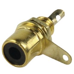 Connettore RCA femmina Metallo Oro