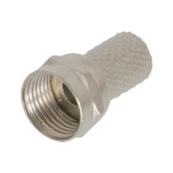 Connettore F 6.0 mm Maschio Metallo Argento