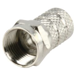 Connettore F 8.0 mm Maschio Metallo Argento