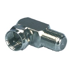 Adattatore di Antenna F Maschio - F Femmina Argento