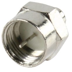 Connettore F Maschio Metallo Argento