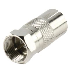Adattatore di Antenna F Maschio - Femmina Coax (IEC) Argento