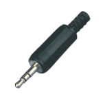 Connettore Stereo 3.5 mm Maschio PVC Nero