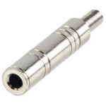 Monoconnettore 6.35 mm Femmina Metallo Argento