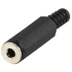 Connettore Stereo 3.5 mm Femmina PVC Nero