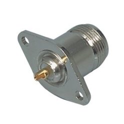 Connettore N Femmina Metallo Argento