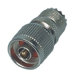 Adattatore di Antenna N maschio - PL259 Femmina Argento