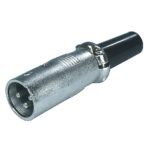 Connettore XLR 3-Pin Maschio Metallo Argento