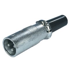 Connettore XLR 3-Pin Maschio Metallo Argento