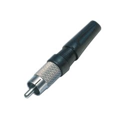 Connettore RCA Maschio PVC Nero