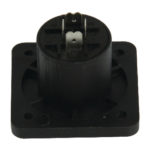 Connettore Speaker 4-Pin Femmina PVC Nero