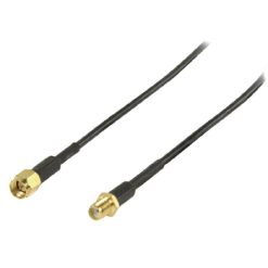 Cavo d'antenna SMA Maschio - SMA Femmina 1.00 m Nero