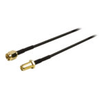 Cavo d'antenna RP SMA Maschio - RP SMA femmina 2.00 m Nero