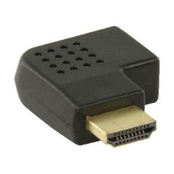 HDMI ad Alta Velocità  con Adattatore Ethernet Con angolo a destra Connettore HDMI - HDMI Femmina Nero