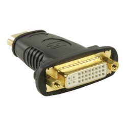 HDMI ad Alta Velocità  con Adattatore Ethernet Connettore HDMI - DVI-D 24+1p Femmina Nero