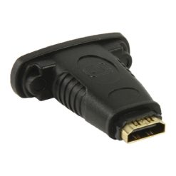 HDMI ad Alta Velocità  con Adattatore Ethernet HDMI Femmina - DVI-D 24+1p Femmina Nero