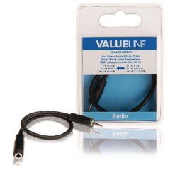 Stereo Cavo Audio Maschio da 2.5 mm - 3.5 mm Femmina 0.20 m Nero