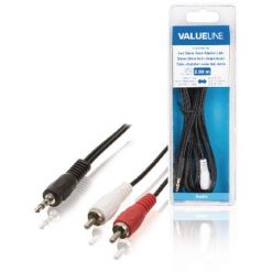 Stereo Cavo Audio Maschio da 3.5 mm - 2x RCA Maschio 3.00 m Nero