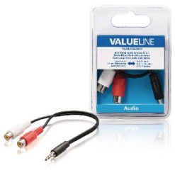 Stereo Cavo Audio Maschio da 3.5 mm - 2x RCA Femmina 0.20 m Nero