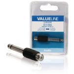 Adattatore Audio Stereo 6.35 mm Maschio - RCA Femmina Nero