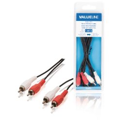 Stereo Cavo Audio 2x RCA Maschio - 2x RCA Maschio 1.50 m Nero