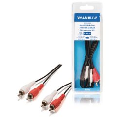 Stereo Cavo Audio 2x RCA Maschio - 2x RCA Maschio 2.00 m Nero